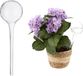 Merkloos Relaxdays Waterdruppelaar - set van 2 - glas - Ø 9 cm - kamerplanten - transparant