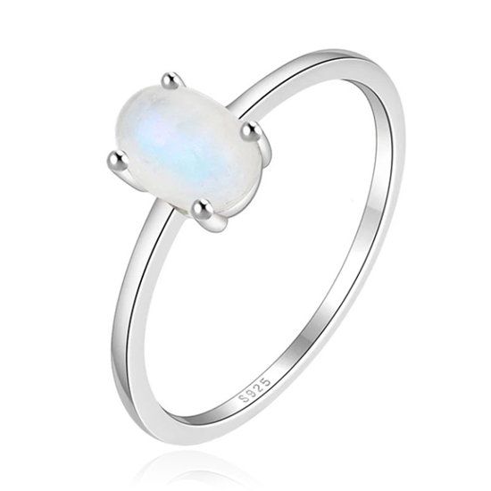 Elenza AMS Elenza .925 Zilveren Ring met Opaalsteen-18mm
