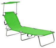 Fauteuil pliant avec auvent pour jardin et plage