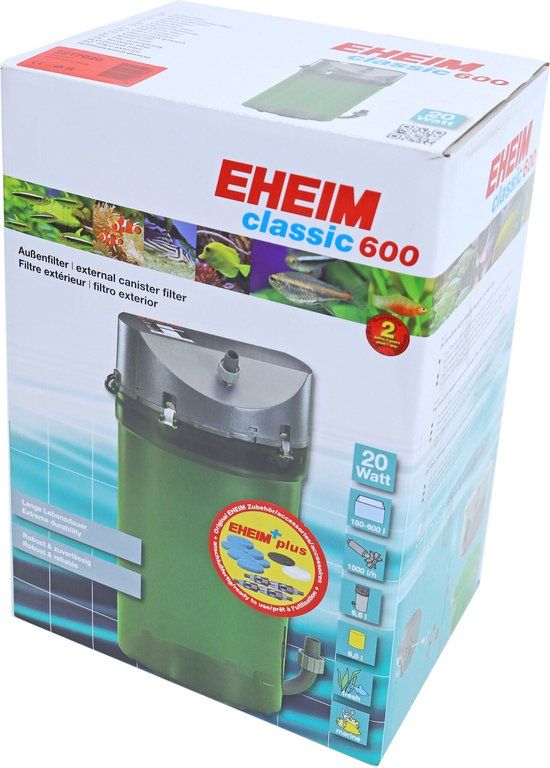 EHEIM Aquariumfilters Eheim classic - 600 buitenfil+filmas