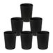 Cetomo 7.2L* 6 Set, Afvalmand Prullenbak, Afvalmand, Papierbak, Vuilnisbak voor Badkamers, Keuken, Thuiskantoren, Slaapzalen zwart
