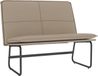 VidaXL Bankje 100x75x76 cm kunstleer cappuccinokleurig