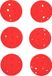 Pure4Fun - Pickleballs outdoor - rood - 6 stuks