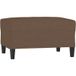 Repose-pieds marron 70x55x41 cm tissu