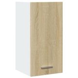 VidaXL Bovenkast Lyon 29,5x31x60 cm Bewerkt Hout Sonoma Eikenkleurig