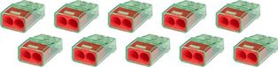BES LED Vintex Lasklem - 2 Polig - 0.2-2.5 mm2 - Rood - 10 Stuks