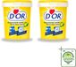 D'Or 2 x Savon Doux Naturel Pur - Savon Solide - 1 kg