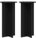 vidaXL Plantenstandaard 2 stuks Zwart 40 x 40 x 80 cm Bewerkt hout