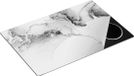 Chefcare Inductie Beschermer Abstracte Kunst - Roze Marmer - Zwart Wit - 81x52 cm