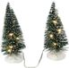 Hit Kerstboom 2x14 cm 20 warm led 2xAA exclusief