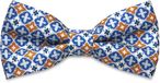 Bohemian Revolt Virtuo | Blauw met bruine zijden voorgestrikte vlinderdas