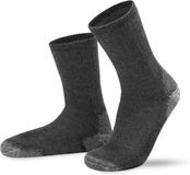 normani 2 paar werk- en outdoorsokken, antraciet, gemeleerd, heren, maat 39-42