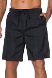 JP 1880 Heren Zwemshorts Beachwear Elastische Band Zwart Maat 5XL