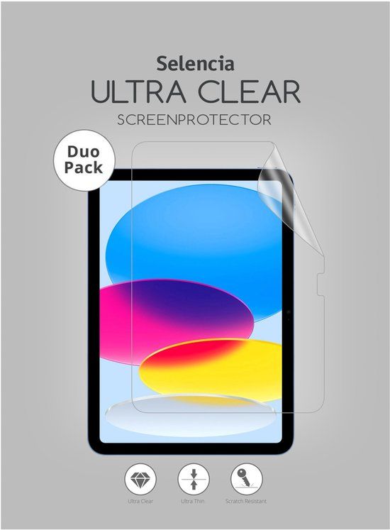 Selencia Tablet Screenprotector - Geschikt voor iPad 11 (2025) A16 11 inch / iPad 10e generatie (2022) 10.9 inch - 2 Stuks