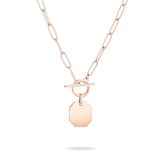 Liebeskind Berlin LJ-1533-N-45 IP halsketting roségoud, 45 cm, Roestvrij staal, Geen edelsteen