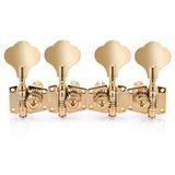 Gear4music Guitarworks Basgitaar Stemmechaniek, 2 per zijde, Goud