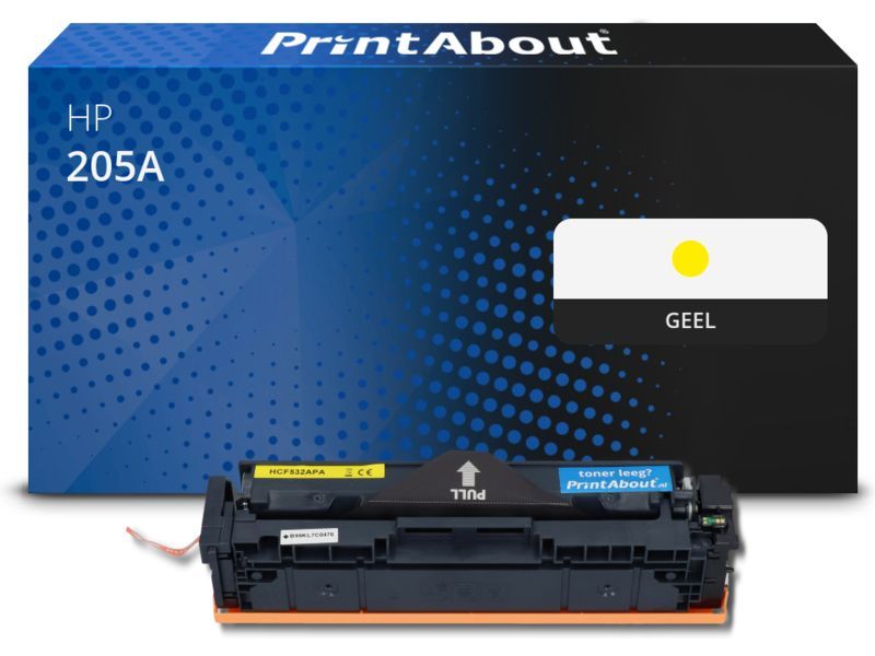 PrintAbout Toner 205A (CF532A) Geel geschikt voor HP