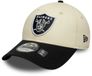 NEW ERA NFL Colour Block 9FORTY Oakland Raiders Baseball Cap Beige