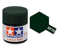 Tamiya Hobbyverf Acrylverf - XF-70 Dark Green - Matt - Acryl - 23ml Verf potje - 23 ml