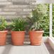 VidaXL Plantenpotten 24 st baksteenrood ø 30 x 25 cm kunststof