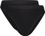 Ten Cate Basics Rio Slip Zwart Dames 2-Pack Maat M