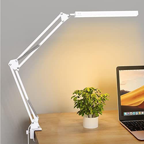 SKYLEO LED-bureaulamp - Dimbare bureaulamp met USB-oplaadaansluiting
