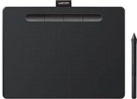 Wacom Intuos Medium Pen dienblad - mobiel tekentablet (voor schilderen en voor fotobewerking met drukgevoelige 4K pen & 1 softwaredownload) zwart - ideaal voor kantoor thuis en e-learning