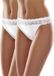 Merry Style Dames Slip Onderbroek - Katoen - Regular Taille - 2-Pack - Wit - L