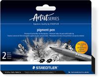 STAEDTLER Artist Series pigment pen set 2 zwart