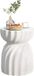 Bolt Edge Table d'appoint ronde Zito - Béton - Blanc - Ø 35 cm