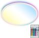 B.K.LICHT LED Plafondlamp met RGBIC achtergrondverlichting, Afstandsbediening, CCT, Dimbaar, 42x3 cm, Wit