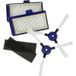 vhbw Lot de 6 accessoires compatibles avec robot aspirateur Rowenta Smart Force Extreme