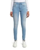 G-Star 3301 Skinny Wmn Dames Jeans 24/32 Katoen Elastomulti-ester Elastaan lt indigo aged