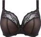 Elomi CHARLEY dames Plunge BH met beugel - ZWART - Maat 80I