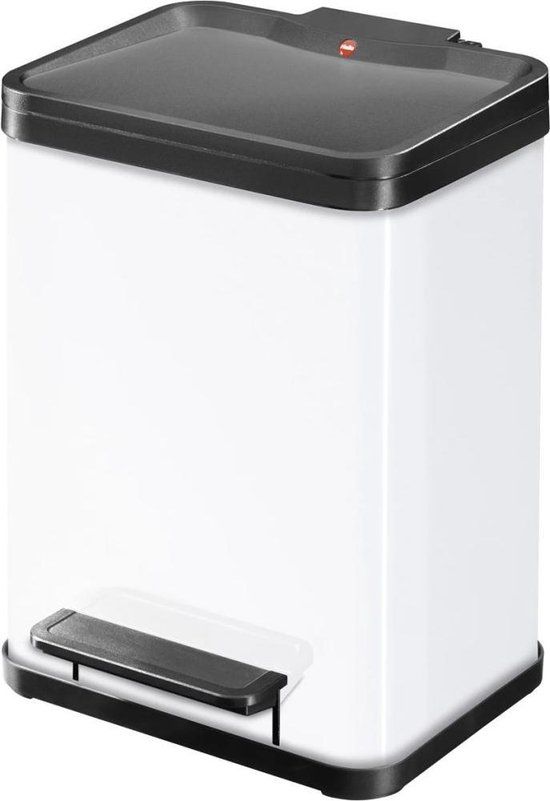 Hailo Öko Duo 11 + 11 Liter Wit - Afvalemmer - 4007126016133