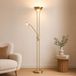 Milton & Oldbrook Lampe sur pied avec lampe de lecture Brescia Or