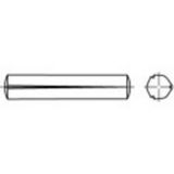 TOOLCRAFT 136005 Gekerfde conische pen (Ø x l) 8 mm x 12 mm Staal 100 stuk(s)