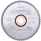 Metabo LAMINATE CUT PROFESSIONAL 628442000 Cirkelzaagblad 216 x 30 x 60T