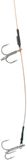 Rozemeijer Deadbait Leaders 2x Size 4 Treble 50cm 30lb 2pc.