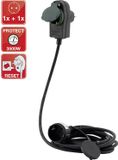 REV 0017251514 Stroom Verlengkabel Zwart 25.00 m H05RR-F 3G 1,5 mm²