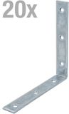 Alberts Stoelhoek 20x gegalvaniseerd 150x150x25mm Meubelhoek Houten hoek Hoekhoek