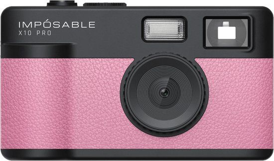 IMPÓSABLE X10 PRO Blush Pink 12MP Screenless Retro Camera incl 4GB Memory Card
