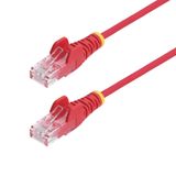 StarTech.com 7m Dunne CAT6 Ethernet Kabel, Rood, Snagless, 100W PoE, UTP, LSZH, 28AWG