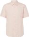 s.Oliver - Hommes - Regular Fit: Chemise légère en lin avec col Kent - Pêche - Taille M