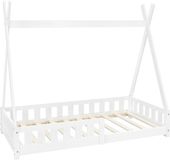 ML-Design Kinderbed Tipi 80x160 cm Wit Grenenhout
