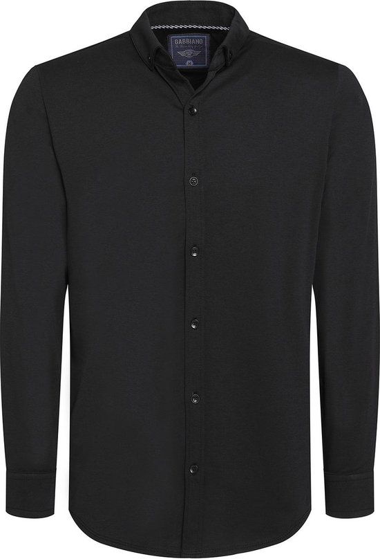 Gabbiano Overhemd Premium Shirt 333510 Zwart - Mannen - Maat XL - Lange Mouw - Katoen