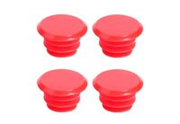 cyclingcolors 4 x fietsstuurstoppen kunststof eindkappen racefiets vintage MTN, rood