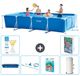Intex Rechthoekig Frame Zwembad - 450 x 220 x 84 cm - Blauw