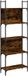 vidaXL Boekenkast - 5-laags - 60,5x24x166,5 cm - bewerkt hout - gerookt eiken