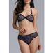 Marlies Dekkers Peekaboo Black Purple Leopard Plunge Balcony Bra 70B
